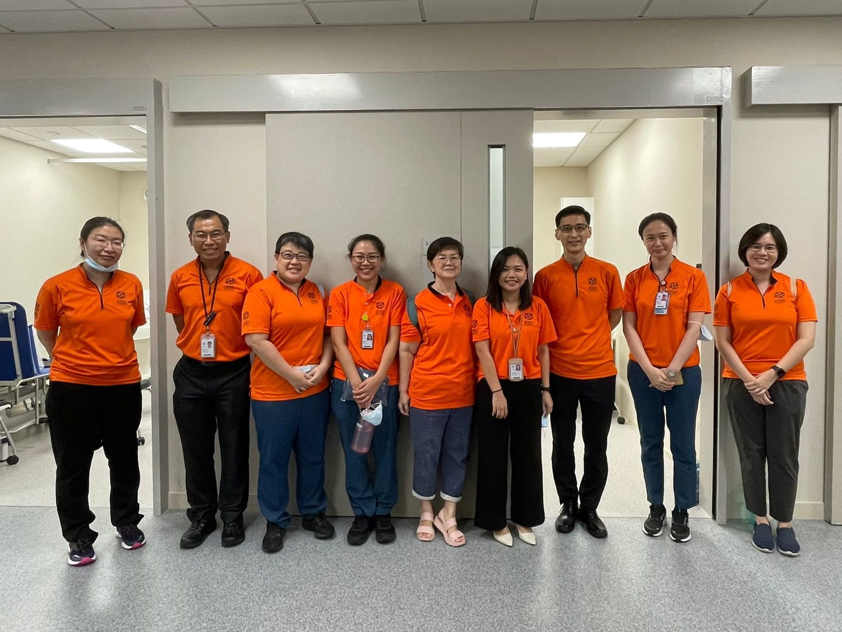 Group photo of volunteers at the Lee Kong Chian School of Medicine