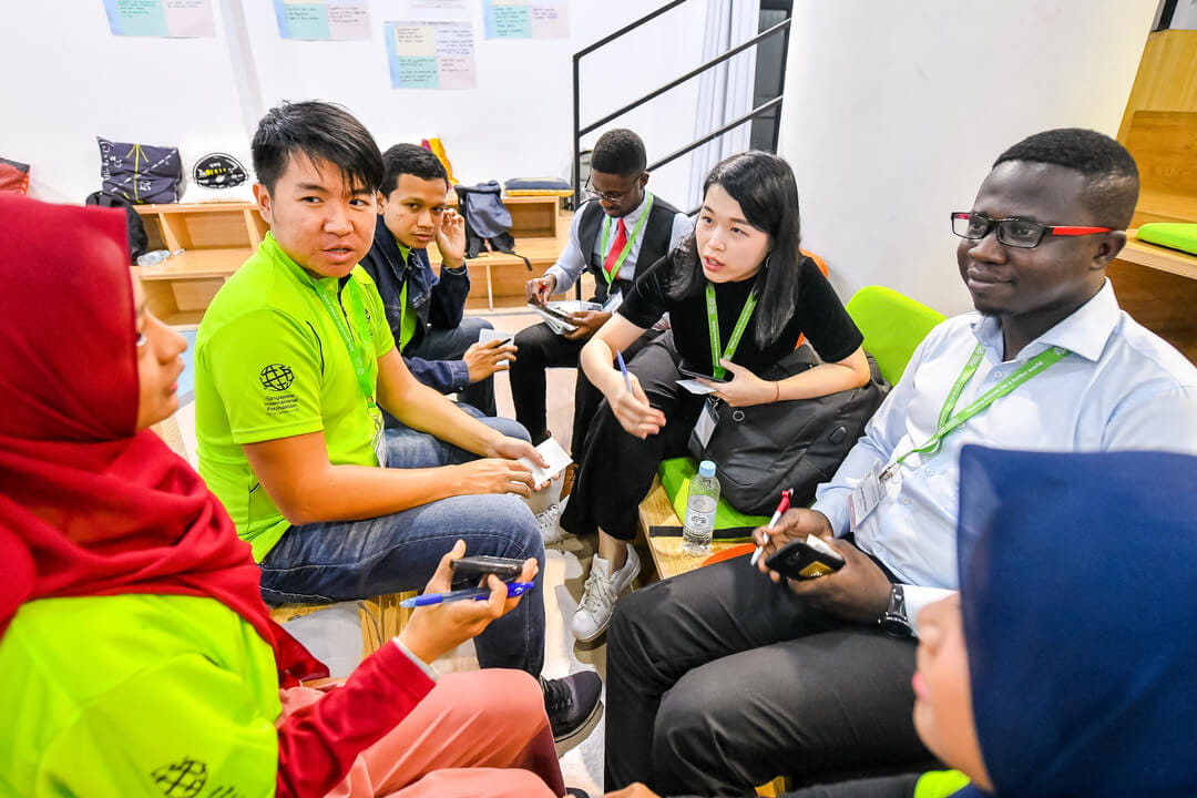 YSEs from Indonesia, Malaysia, China and Nigeria explore potential areas for collaboration at the Social Enterprise Marketplace